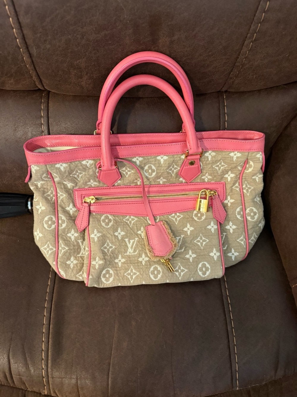 Louis Vuitton Sabia Cabas Tote in Rose